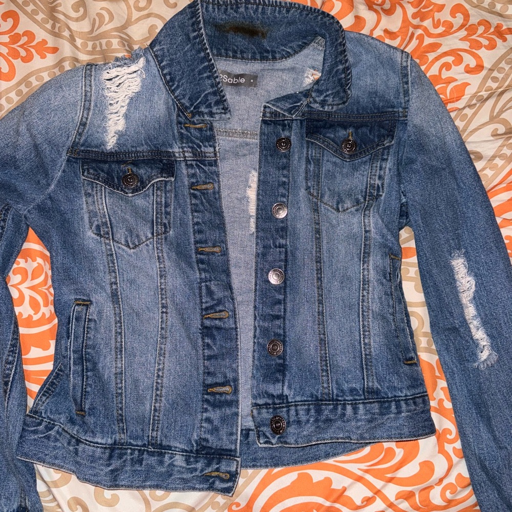 2 Sable Jean Jacket